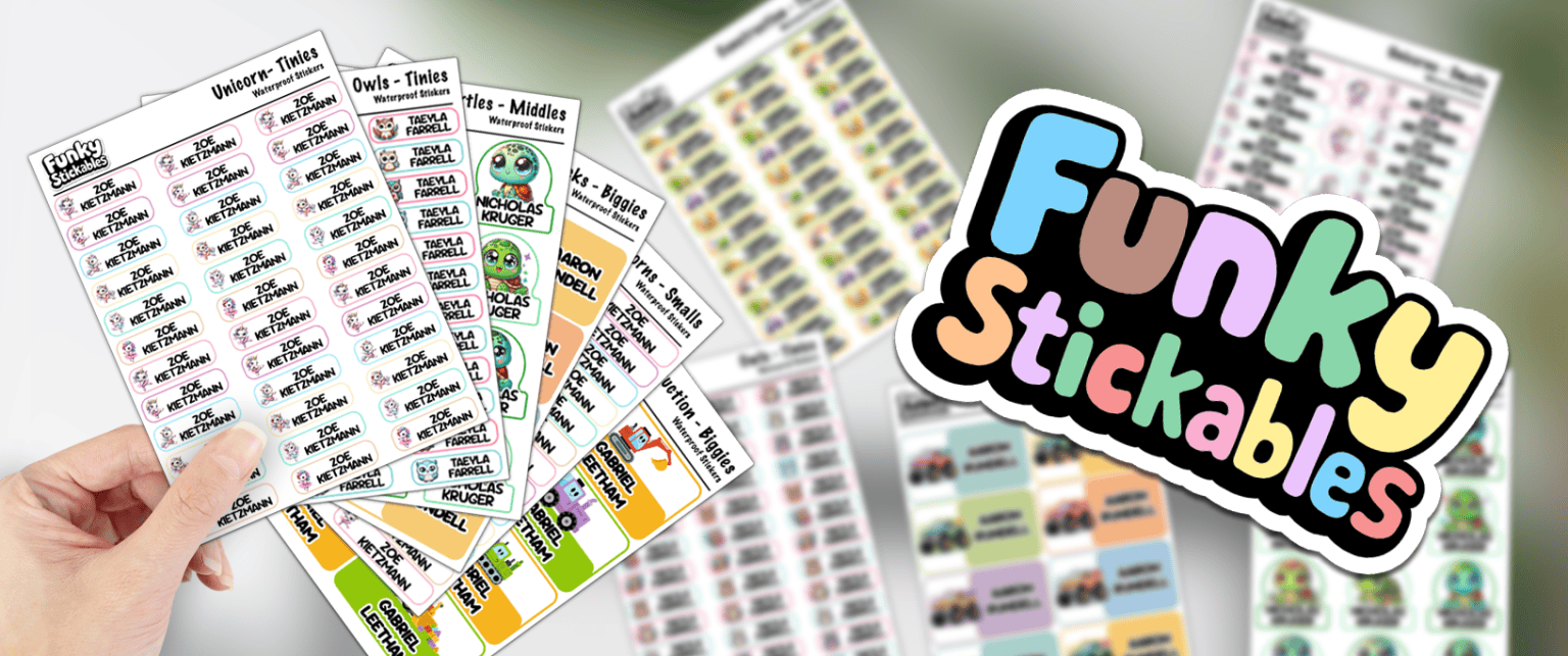 Original Funky Stickables homepage hero