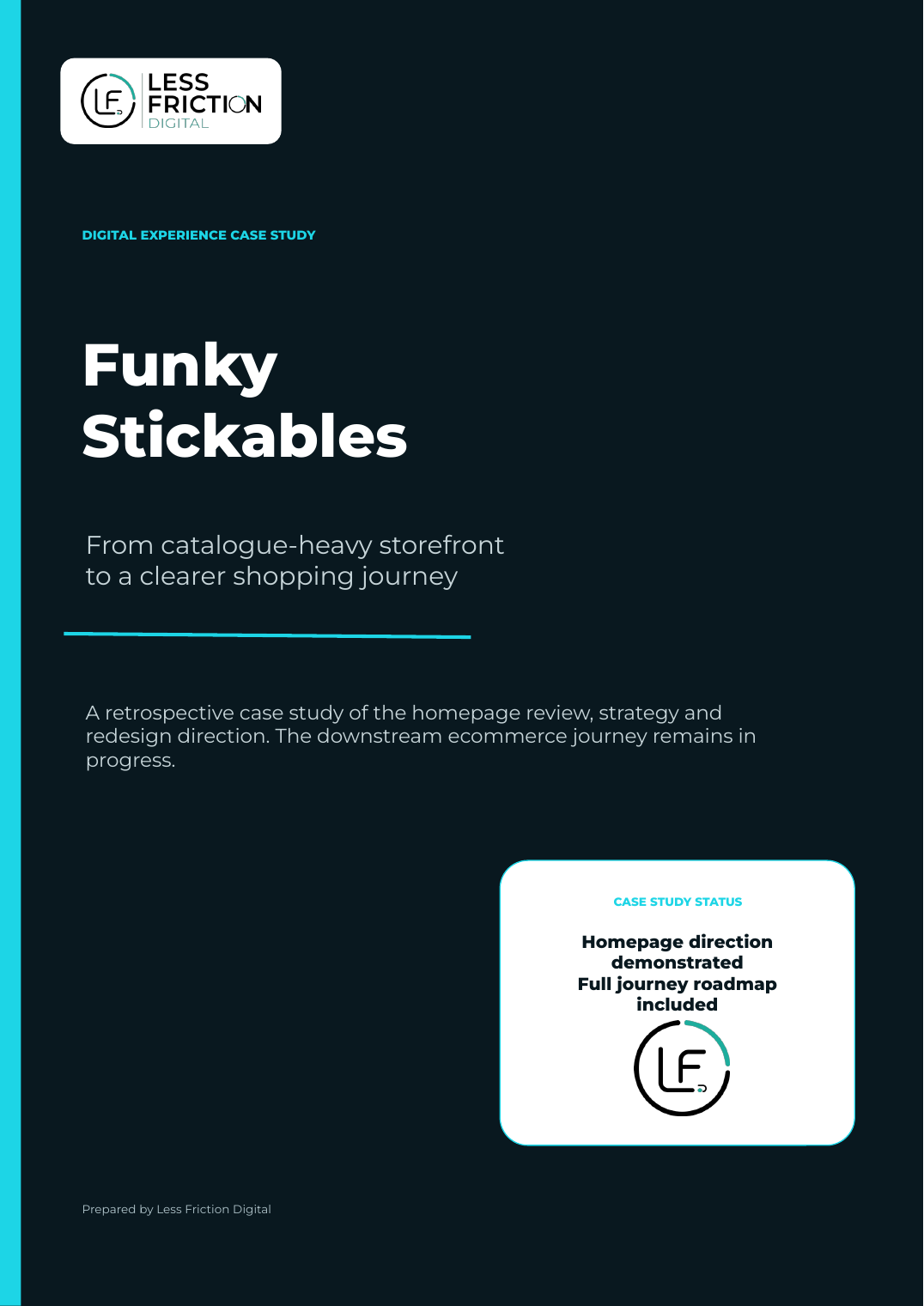Cover of the Funky Stickables digital experience case study